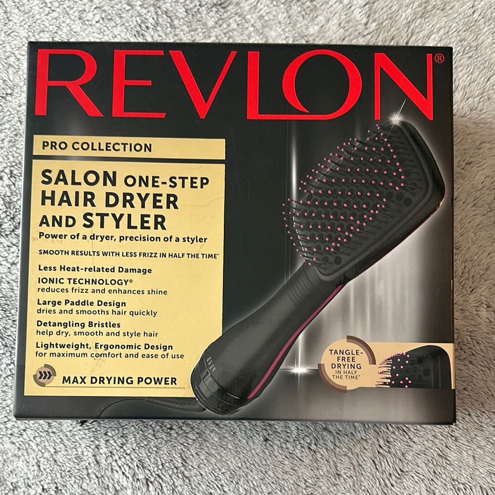 Revlon Pro Collection Hair Dryer and Styler - Black and Pink